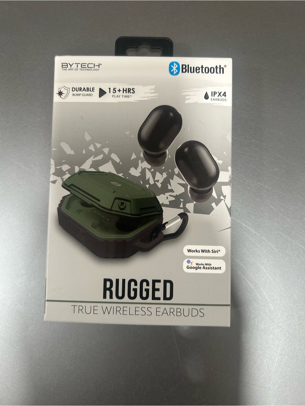 BYTECH Rugged True Wireless Earbuds - Green